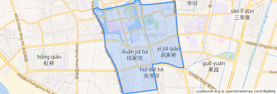 Mapa de ubicacion de 新城桥街道.