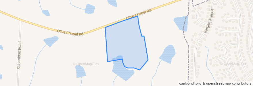 Mapa de ubicacion de Town of Apex.