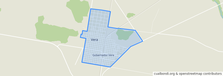 Mapa de ubicacion de Vera.