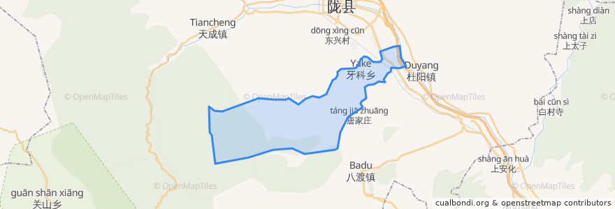 Mapa de ubicacion de 牙科乡.