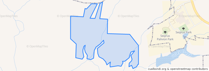 Mapa de ubicacion de Town of Holly Springs.