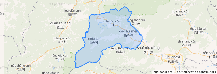 Mapa de ubicacion de 高湖镇.