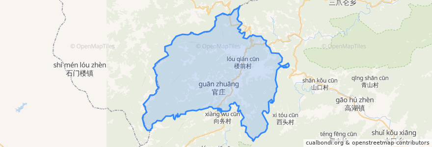 Mapa de ubicacion de 罗湾乡.