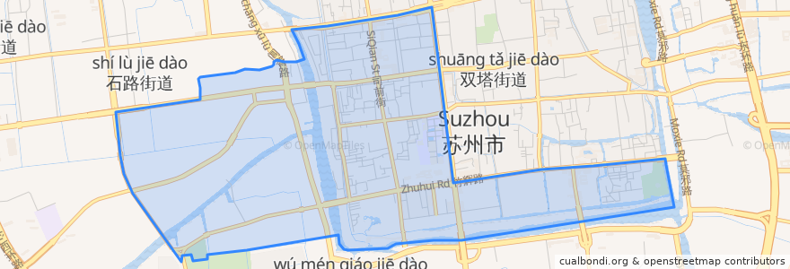 Mapa de ubicacion de 沧浪街道.