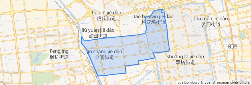 Mapa de ubicacion de 金阊街道.