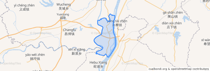 Mapa de ubicacion de 三湖镇.