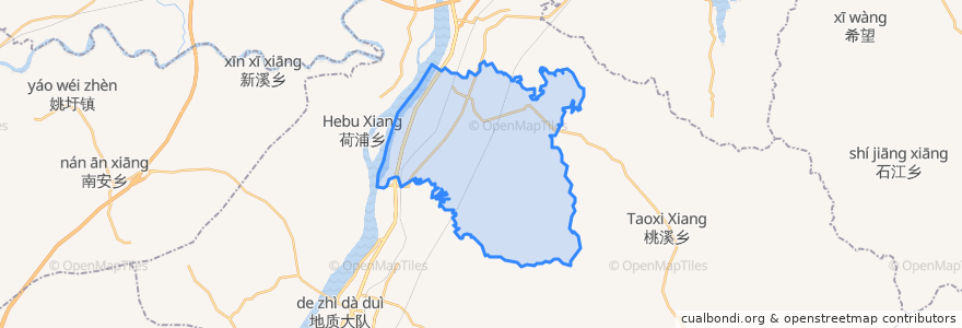 Mapa de ubicacion de 溧江镇.