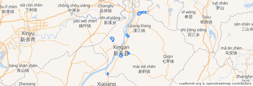 Mapa de ubicacion de Xingan Industrial Area.