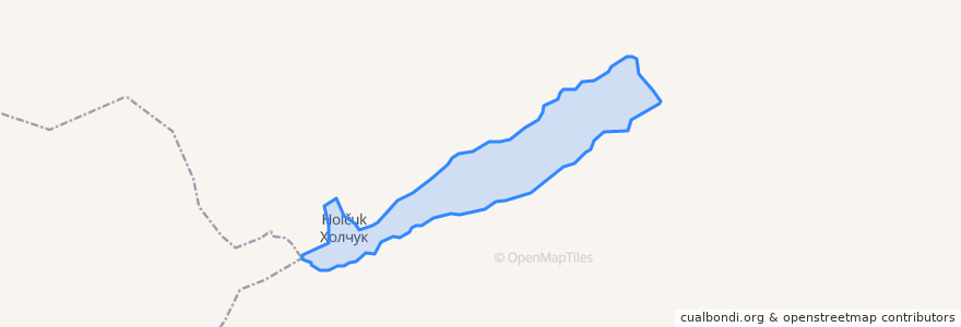 Mapa de ubicacion de сумон Холчук.