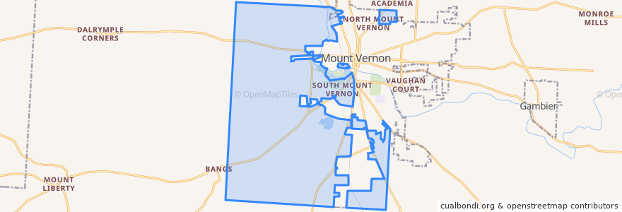 Mapa de ubicacion de Clinton Township.