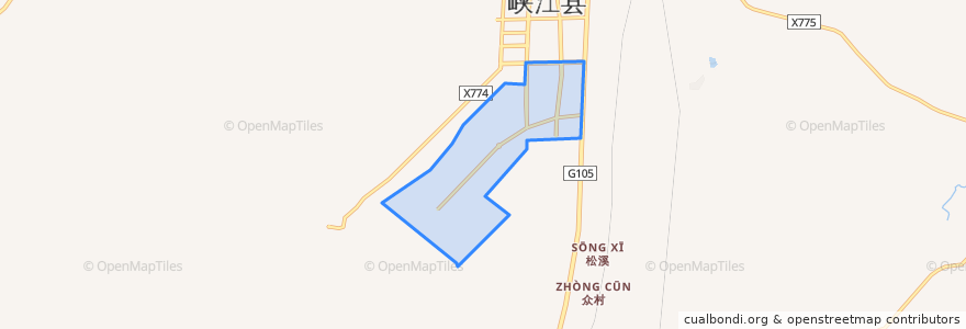 Mapa de ubicacion de 峡江县工业园区.