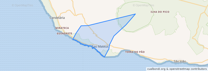 Mapa de ubicacion de São Mateus.