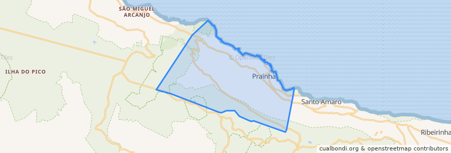 Mapa de ubicacion de Prainha.