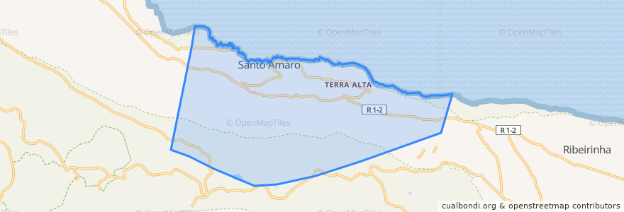 Mapa de ubicacion de Santo Amaro.