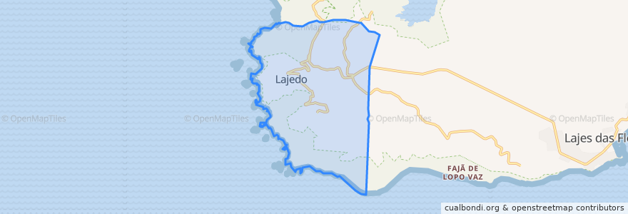 Mapa de ubicacion de Lajedo.