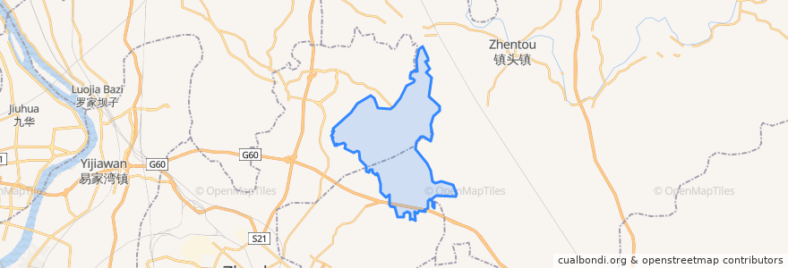 Mapa de ubicacion de 仙庾镇.