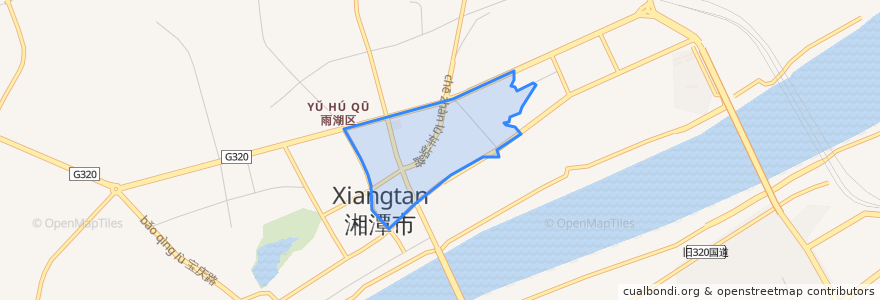 Mapa de ubicacion de 雨湖路街道.