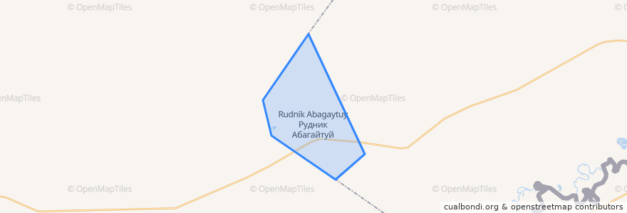 Mapa de ubicacion de Рудник-Абагайтуйское сельское поселение.