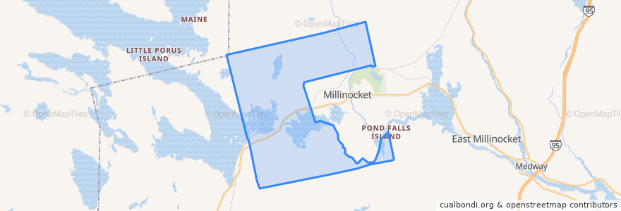 Mapa de ubicacion de T3 Indian Purchase Township.