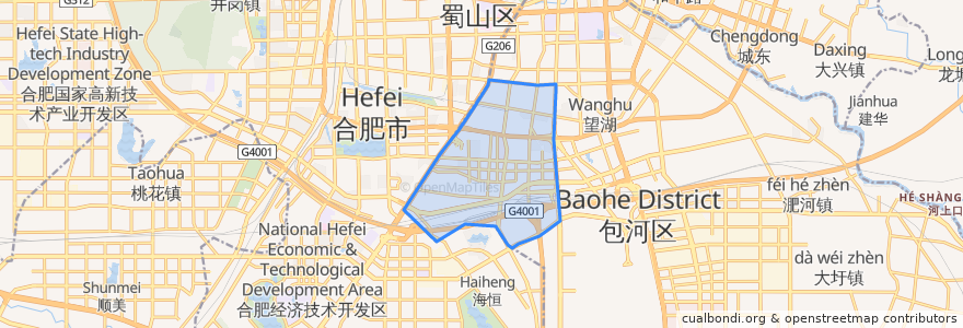 Mapa de ubicacion de 常青街道.