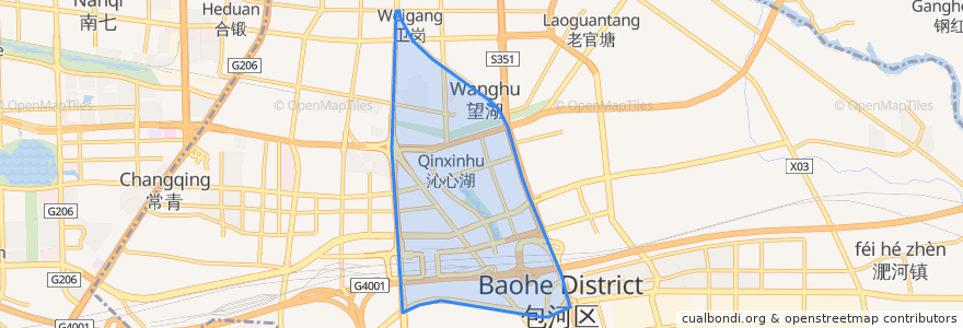 Mapa de ubicacion de 望湖街道.