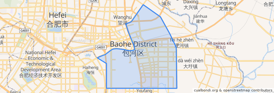 Mapa de ubicacion de 骆岗街道.