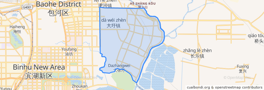 Mapa de ubicacion de 大圩镇.