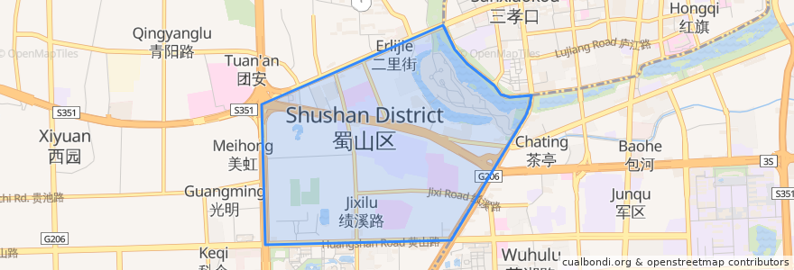 Mapa de ubicacion de 三里庵街道.