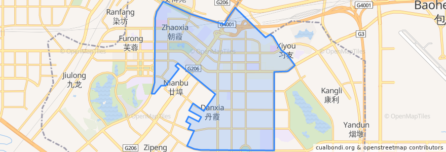 Mapa de ubicacion de 莲花社区.