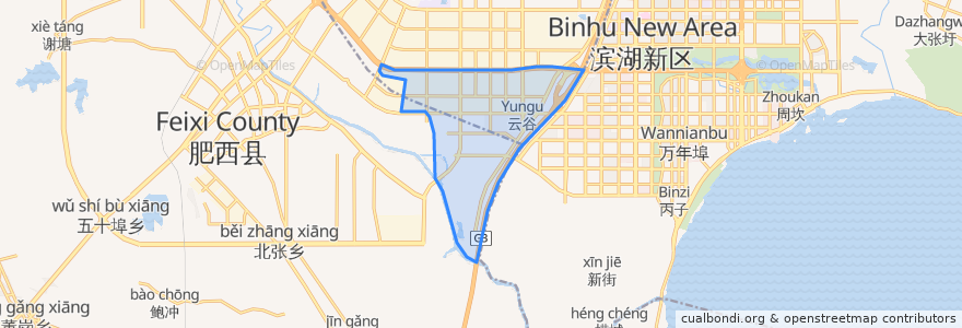 Mapa de ubicacion de 临湖社区.