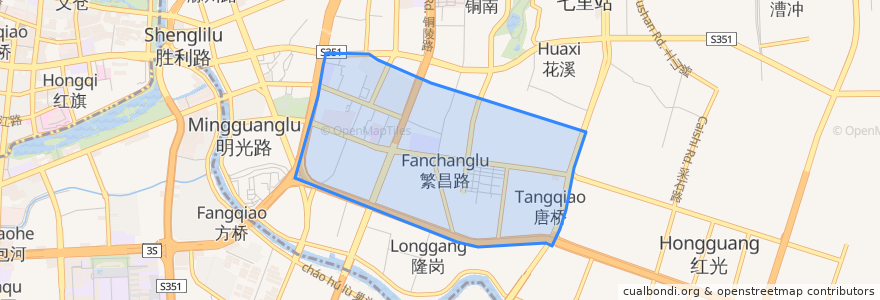 Mapa de ubicacion de 和平路街道.