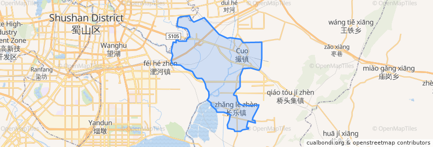 Mapa de ubicacion de 撮镇镇.