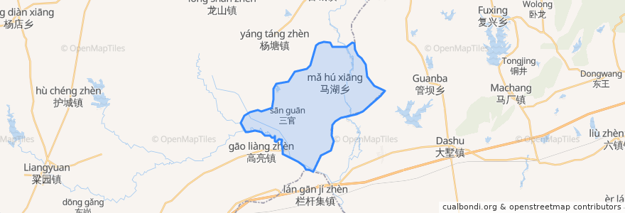 Mapa de ubicacion de 马湖乡.