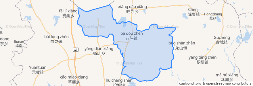 Mapa de ubicacion de 八斗镇.