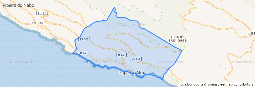 Mapa de ubicacion de Manadas (Santa Bárbara).