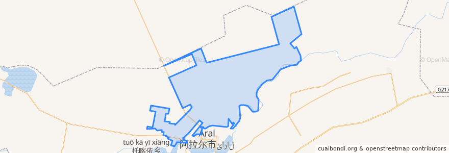 Mapa de ubicacion de 兵团十团.