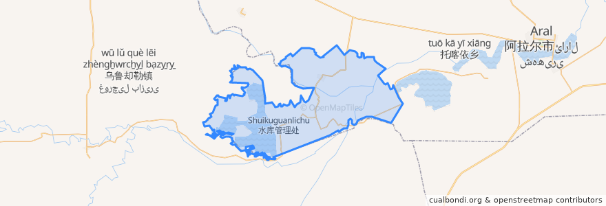 Mapa de ubicacion de 兵团十六团.