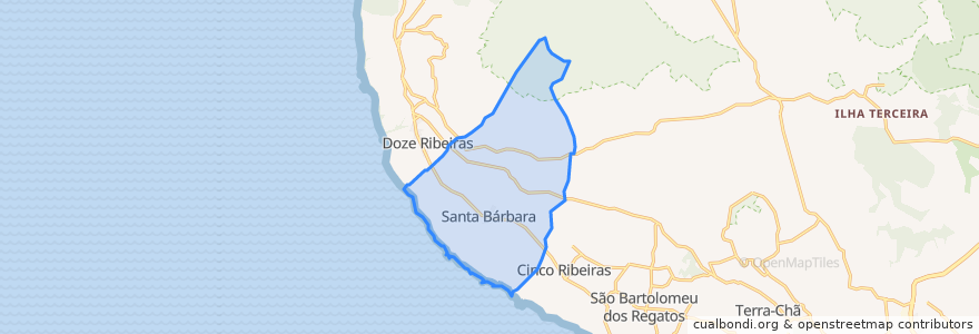 Mapa de ubicacion de Santa Bárbara.