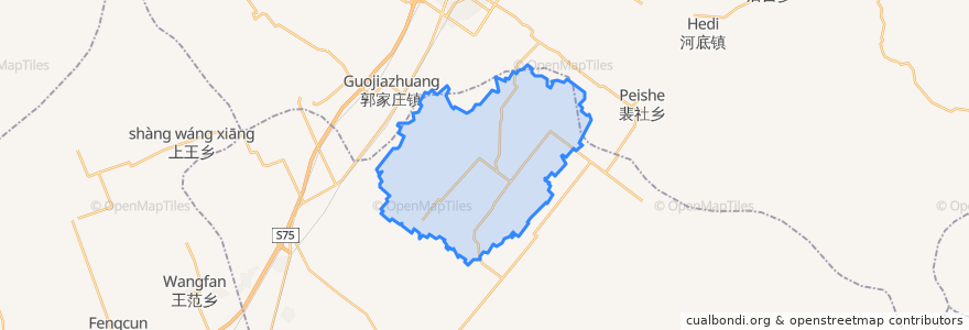 Mapa de ubicacion de 胡张乡.