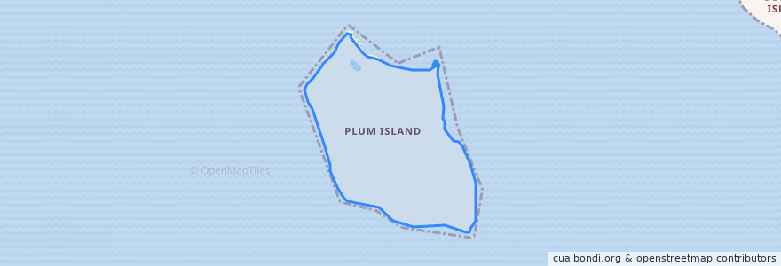 Mapa de ubicacion de Plum Island.
