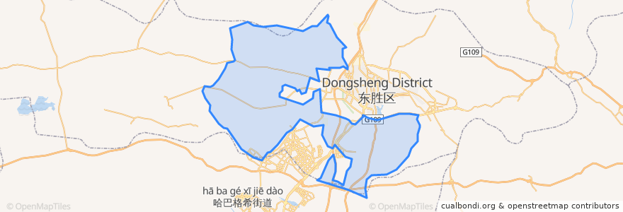 Mapa de ubicacion de 罕台镇.