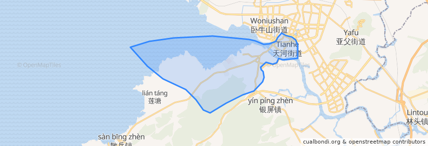 Mapa de ubicacion de 天河街道.