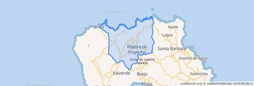 Mapa de ubicacion de São Pedro.