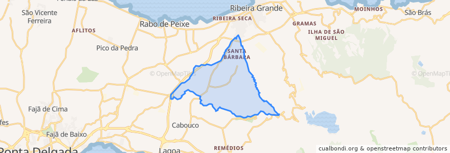 Mapa de ubicacion de Santa Bárbara.