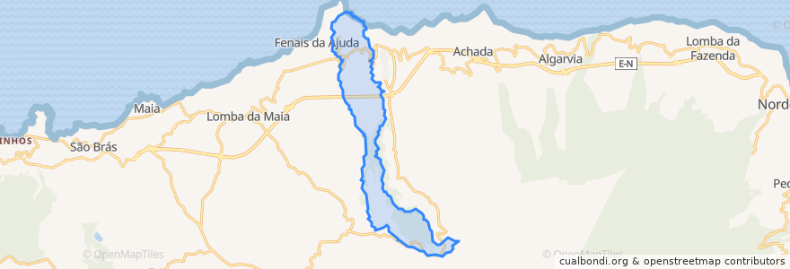 Mapa de ubicacion de Lomba de São Pedro.