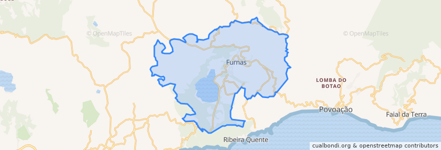 Mapa de ubicacion de Furnas.