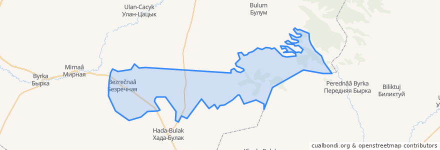 Mapa de ubicacion de Безречнинское сельское поселение.