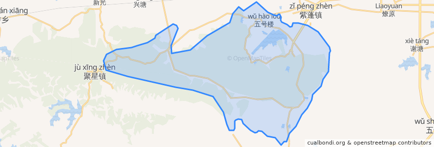 Mapa de ubicacion de 紫蓬山旅游开发区.