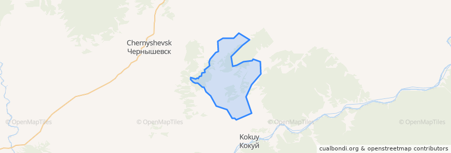 Mapa de ubicacion de Чикичейское сельское поселение.