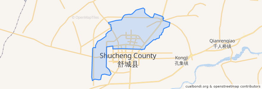 Mapa de ubicacion de Shucheng Economic Development Zone.